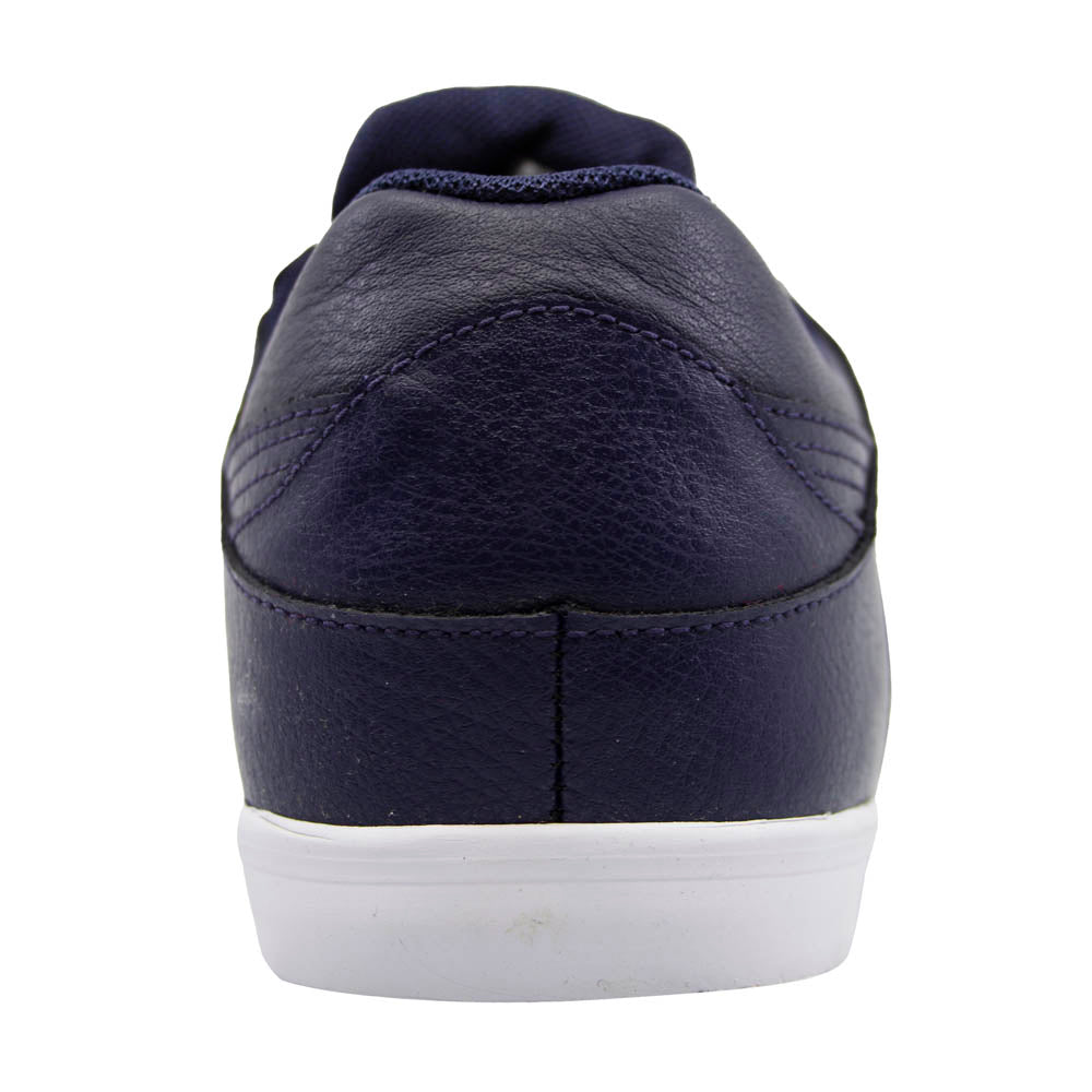 Puma Street Jump Lo JPD Navy Blue Leather Low Lace Up Mens Trainers 356526 02