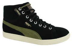 Puma Suede Mid Classic+ GTX Mens Black Trainers