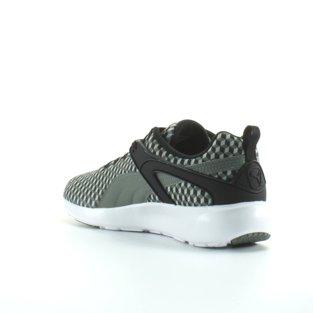 Puma Aril Blaze Geometric Mens Grey Trainers