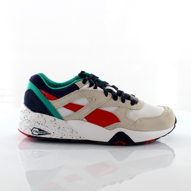 Puma Trinomic R698 Block Mens White Trainers