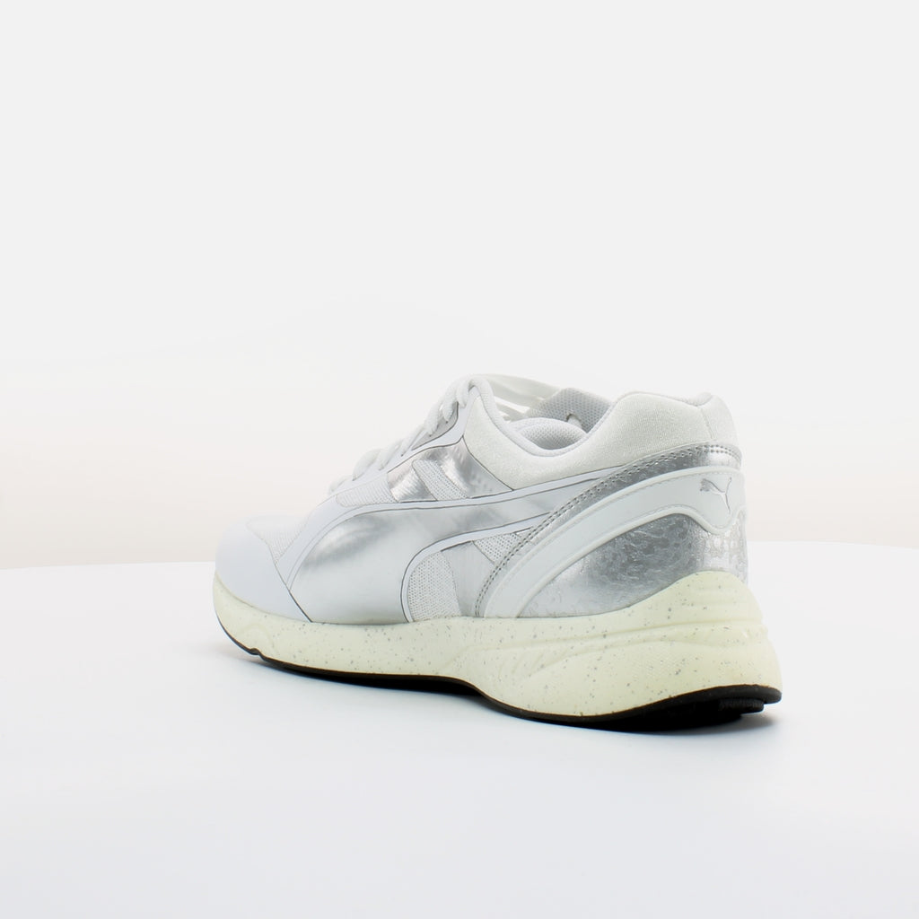 Puma 698 Ignite Womens Metallic White Trainers