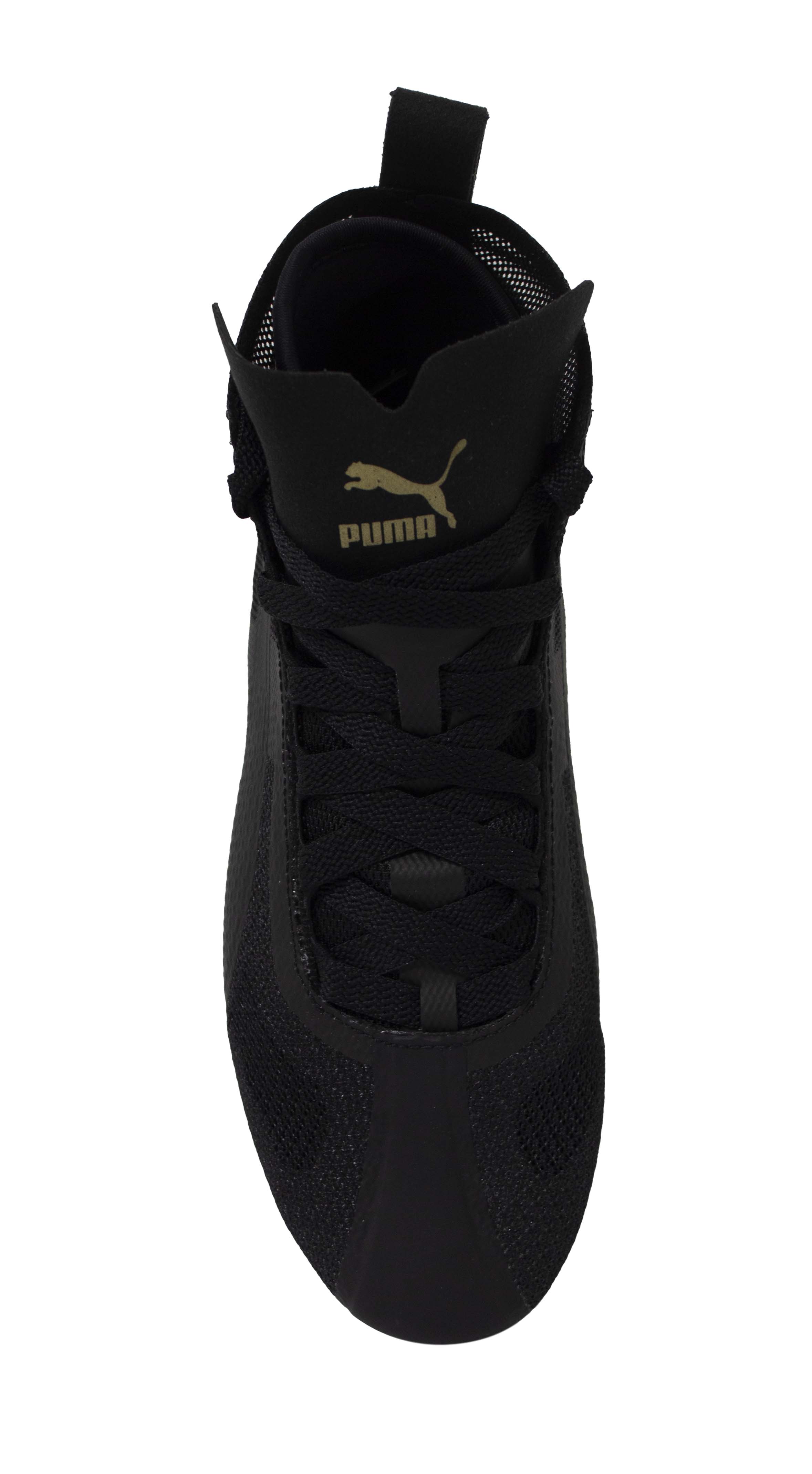 Puma Eskiva Mid EVO Womens Black Textile Lace Up Trainers 362020 02