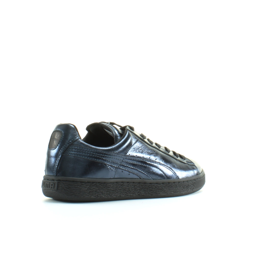 Puma Basket Creepers Womens Metallic Black/Indigo Trainers