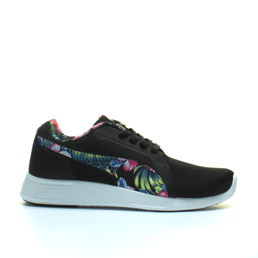 Puma ST Trainer Evo Grafic Mens Black Floral Running Trainers