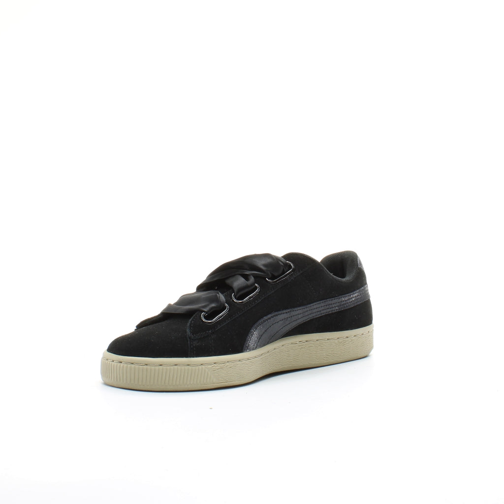 Puma Suede Heart Safari Mens Black Trainers