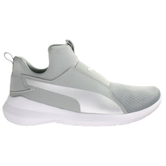 Puma Rebel Mid Quarry Womens Silver Trainers