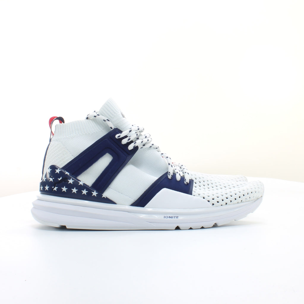 Puma Blaze Of Glory Limitless Hi 4th Of July FM Mens White Trainers