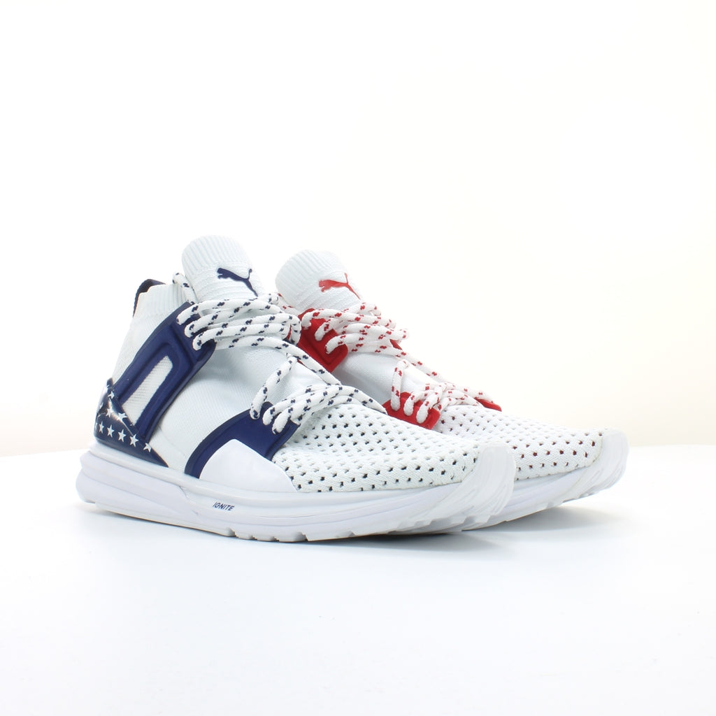 Puma Blaze Of Glory Limitless Hi 4th Of July FM Mens White Trainers