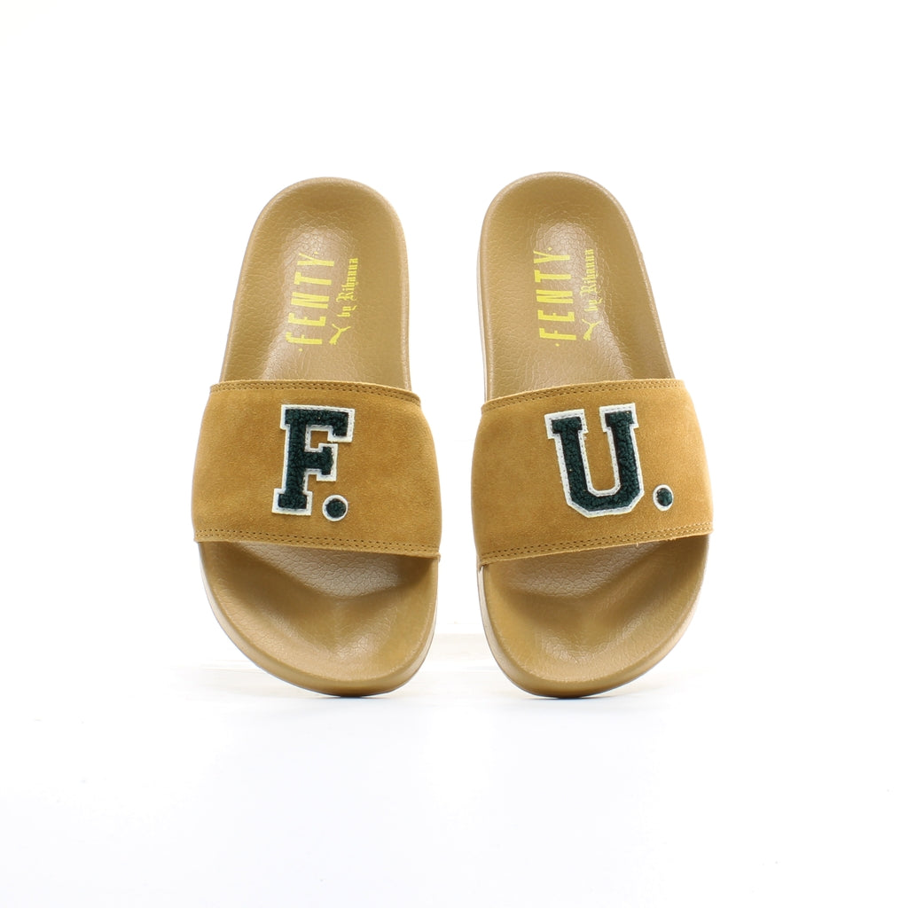 Puma x Rihanna Fenty FU Womens Brown Sliders