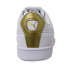 Puma Vikky Ribbon VT White Synthetic Lace Up Womens Trainers 367658 01