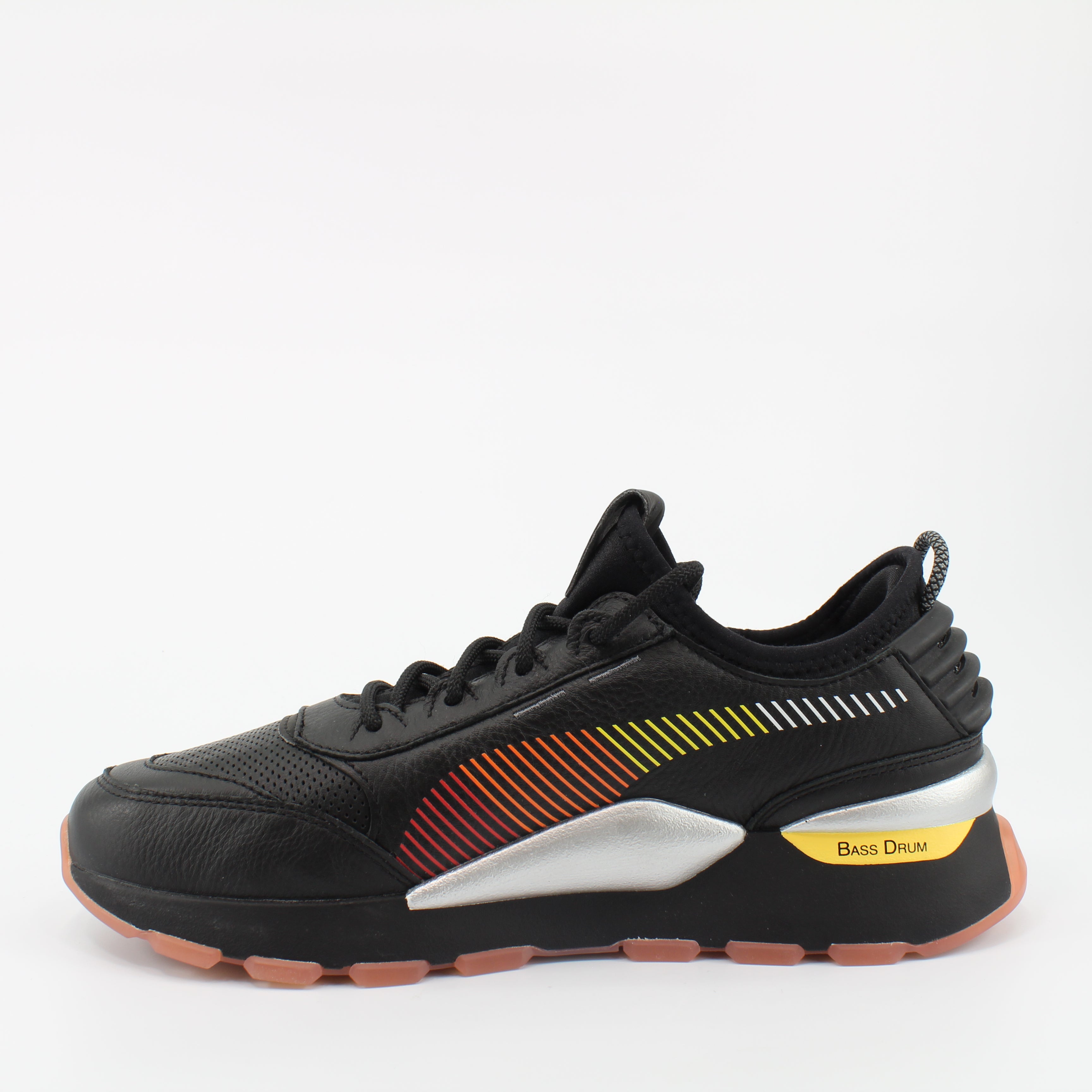 Puma RS-0 x Roland Black Leather Mens Lace Up Trainers 368406 01