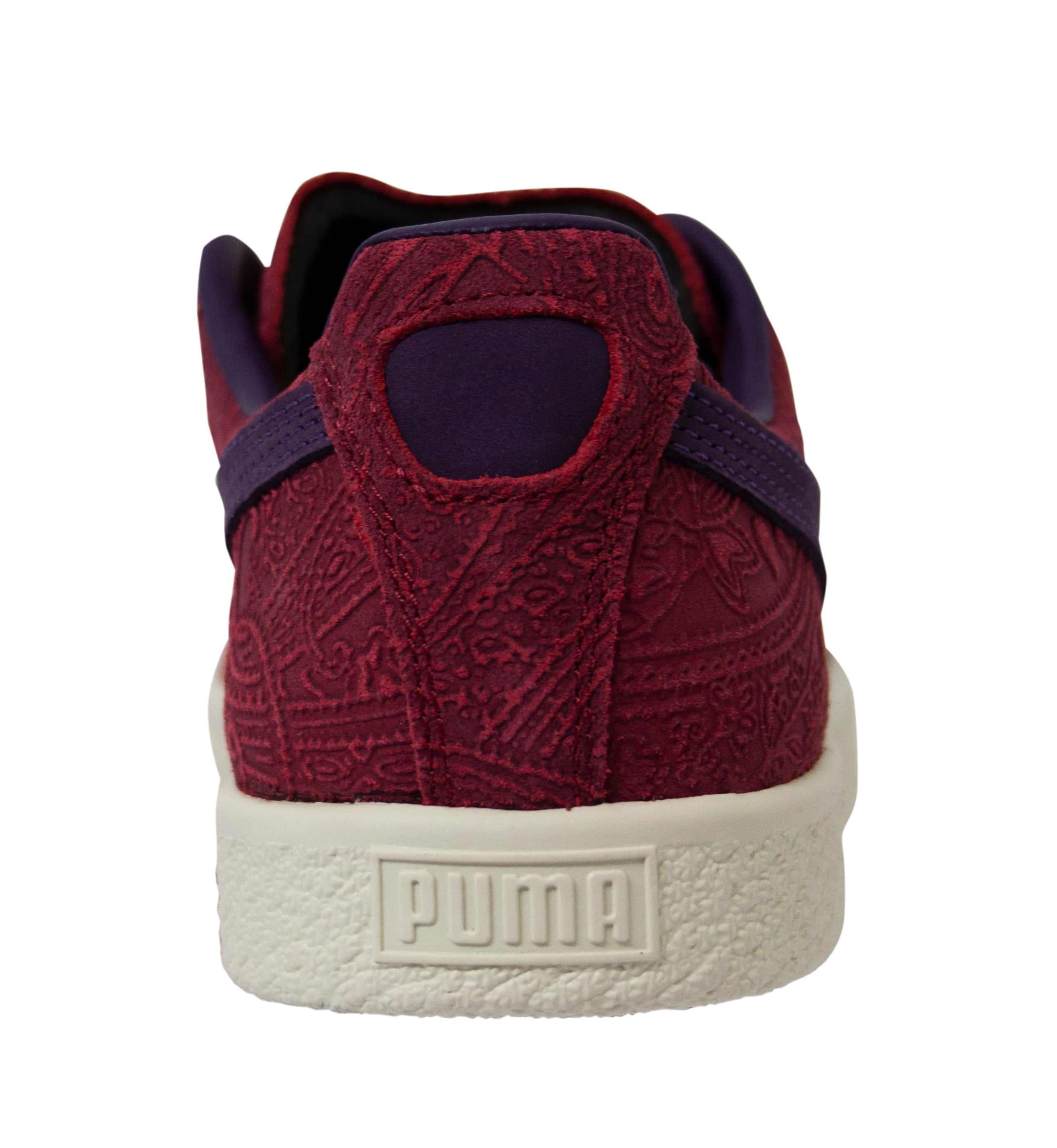 Puma Classic Clyde Basket Mens Burgundy Trainers