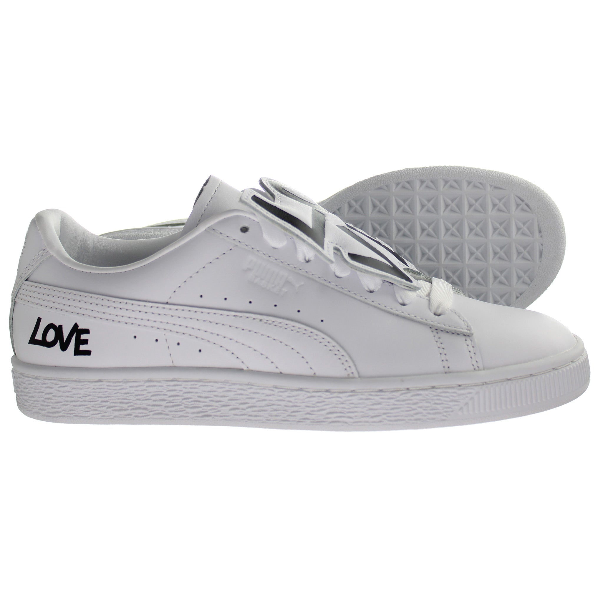 Puma Basket Badge HNDWRTTN Womens White Trainers