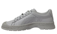 Puma Utility Leather Grey Low Lace Up Womens Trainers 370982 02