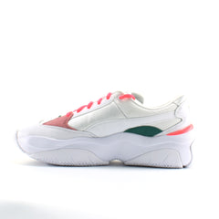 Puma Storm.Y White Synthetic Womens Lace Up Trainers 371279 02