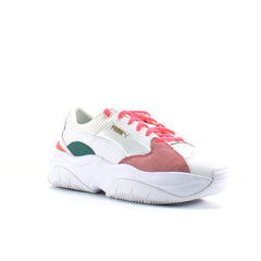 Puma Storm.Y White Synthetic Womens Lace Up Trainers 371279 02