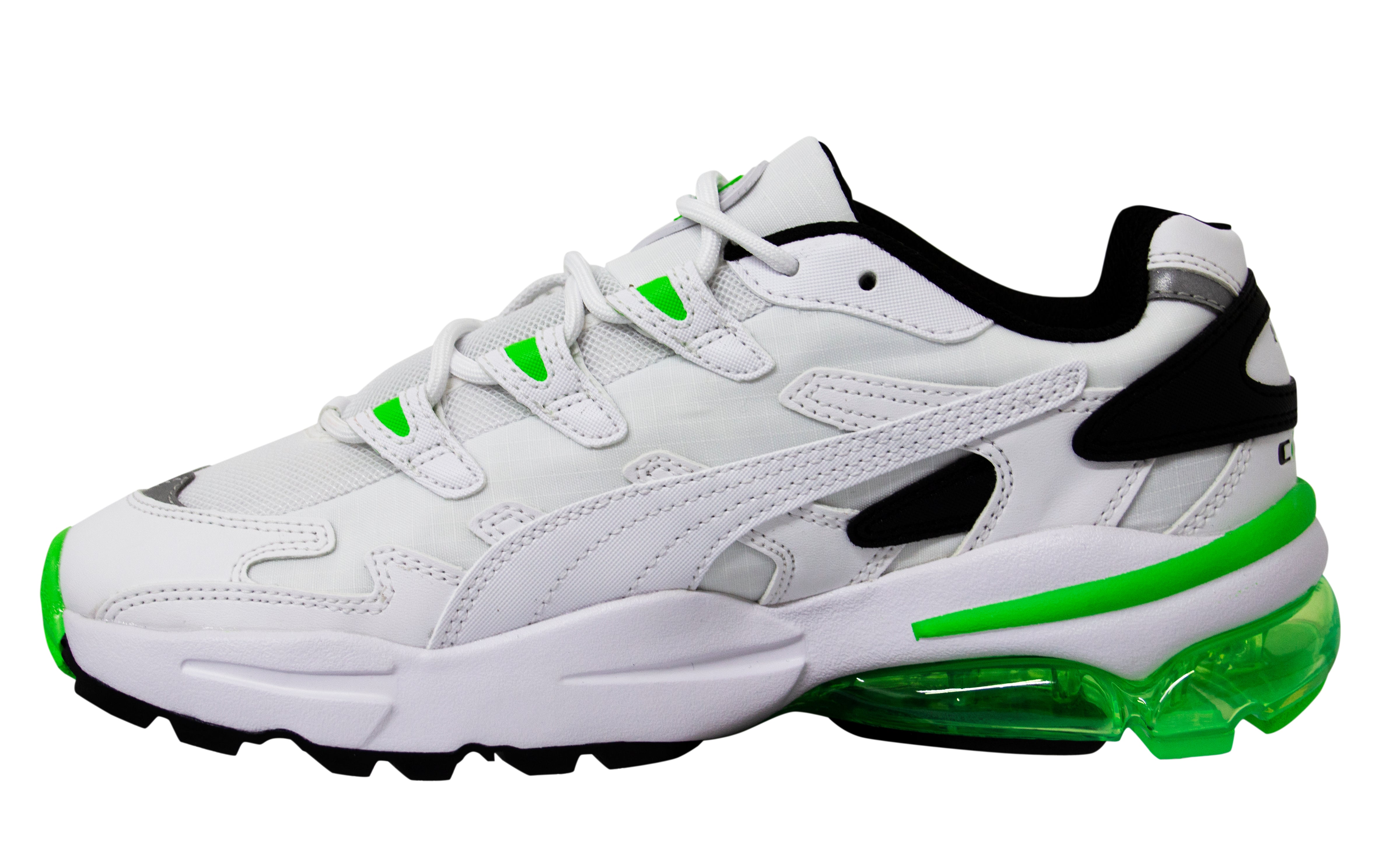 Puma Cell Alien Kite White Green Low Lace Up Mens Trainers 371438 03