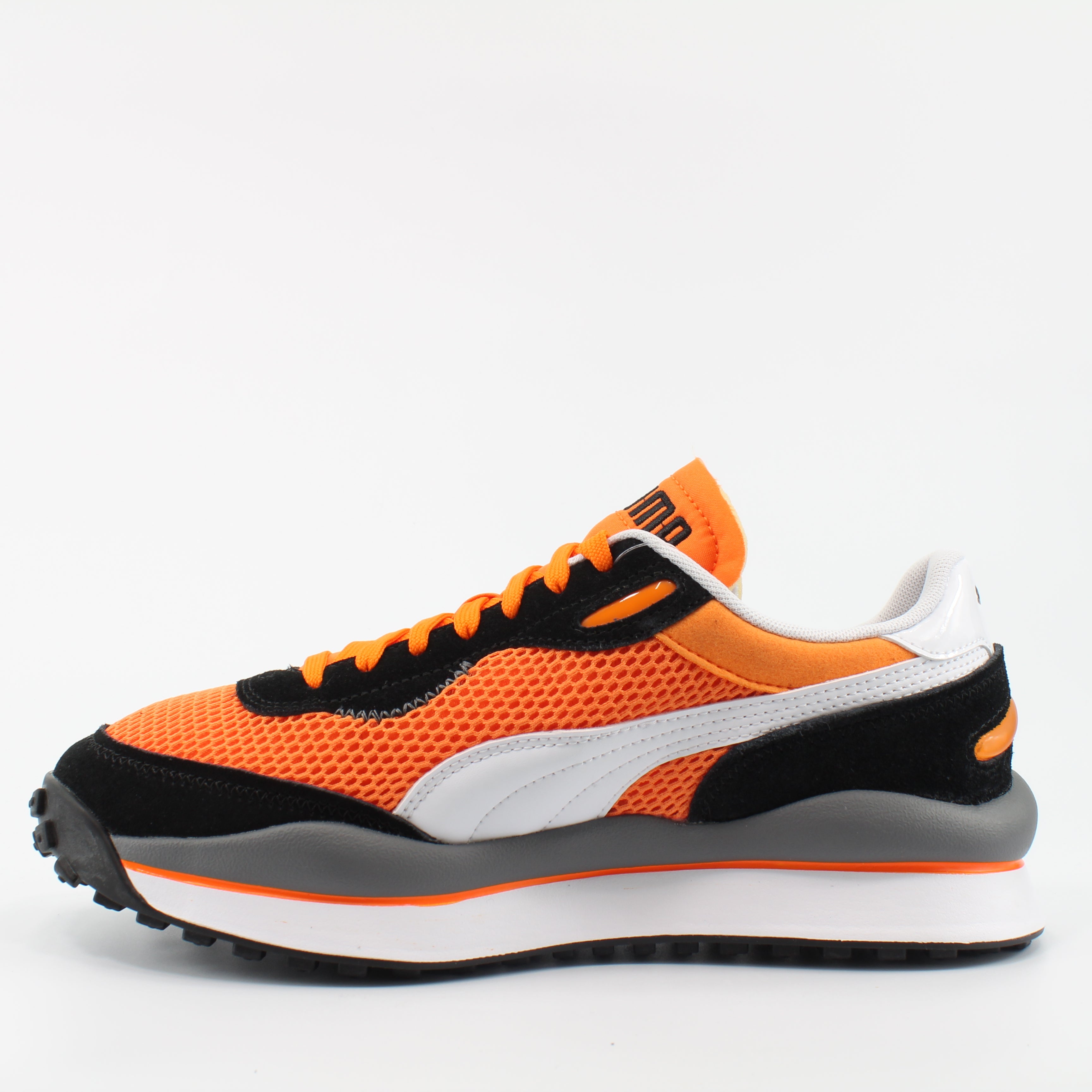 Puma Style Rider OG Pack Orange Textile Mens Lace Up Trainers 372871 01