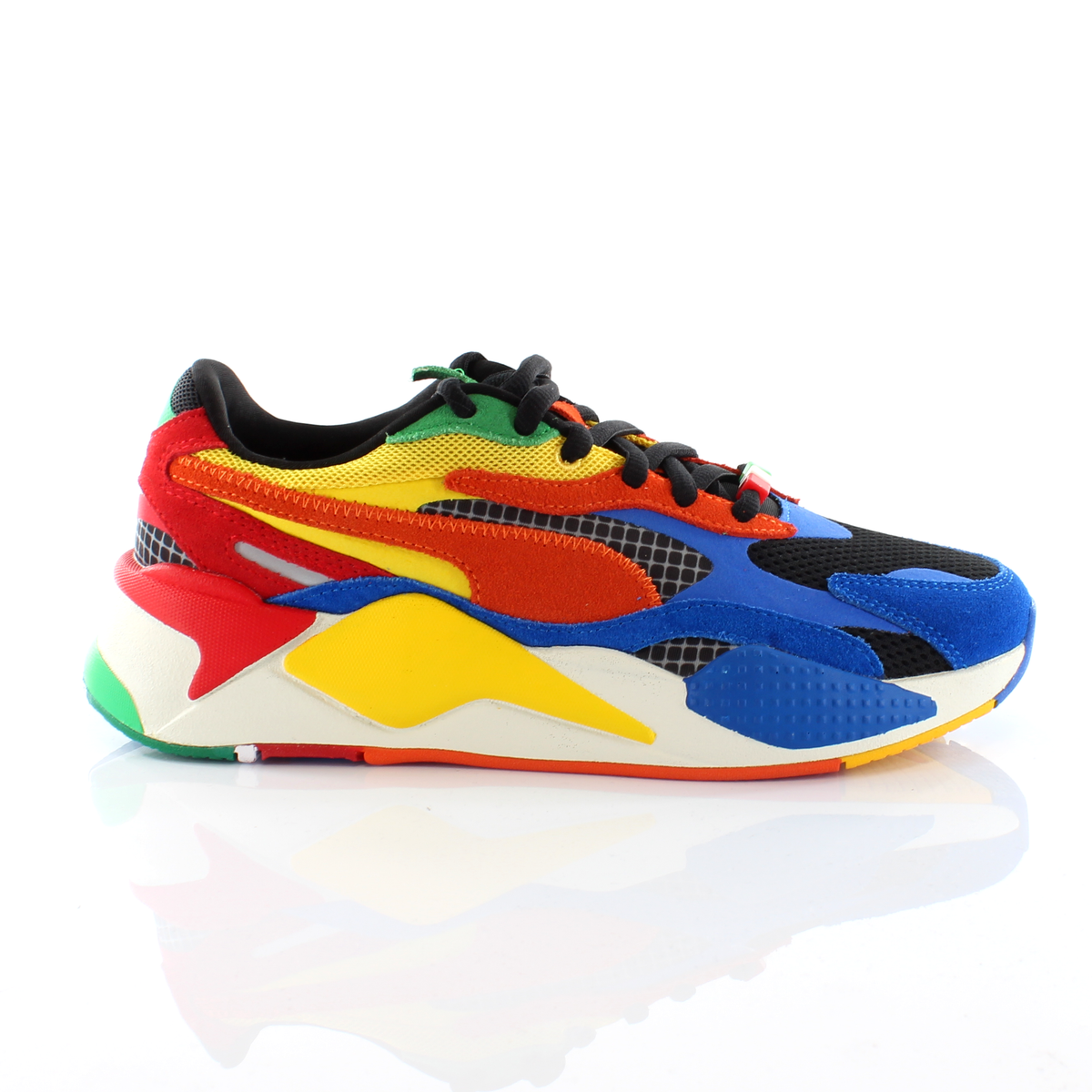 Puma RS-X3 RUBIK'S Cube Multicoloured Low Lace Up Trainers  - Mens