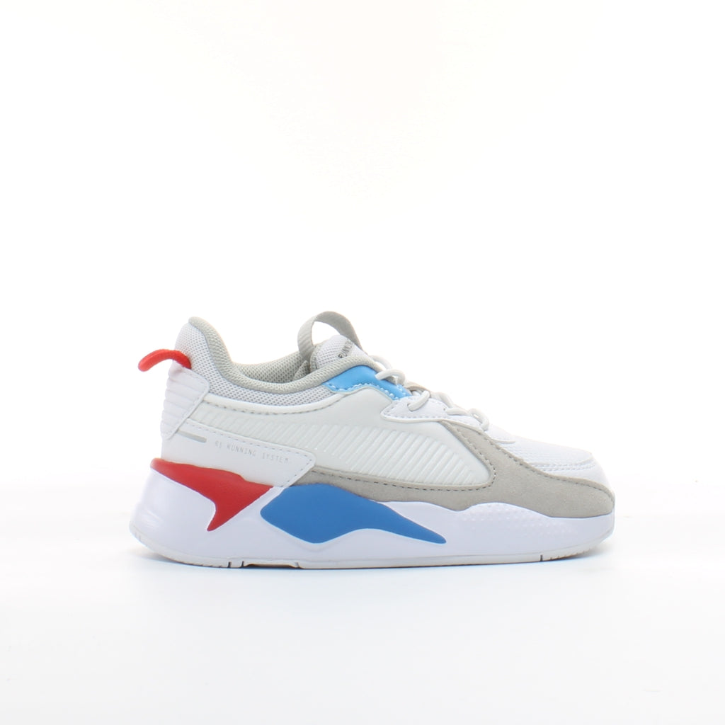 Puma RS-X Monday AC Inf White Synthetic Kids Lace Up Trainers 374711 02