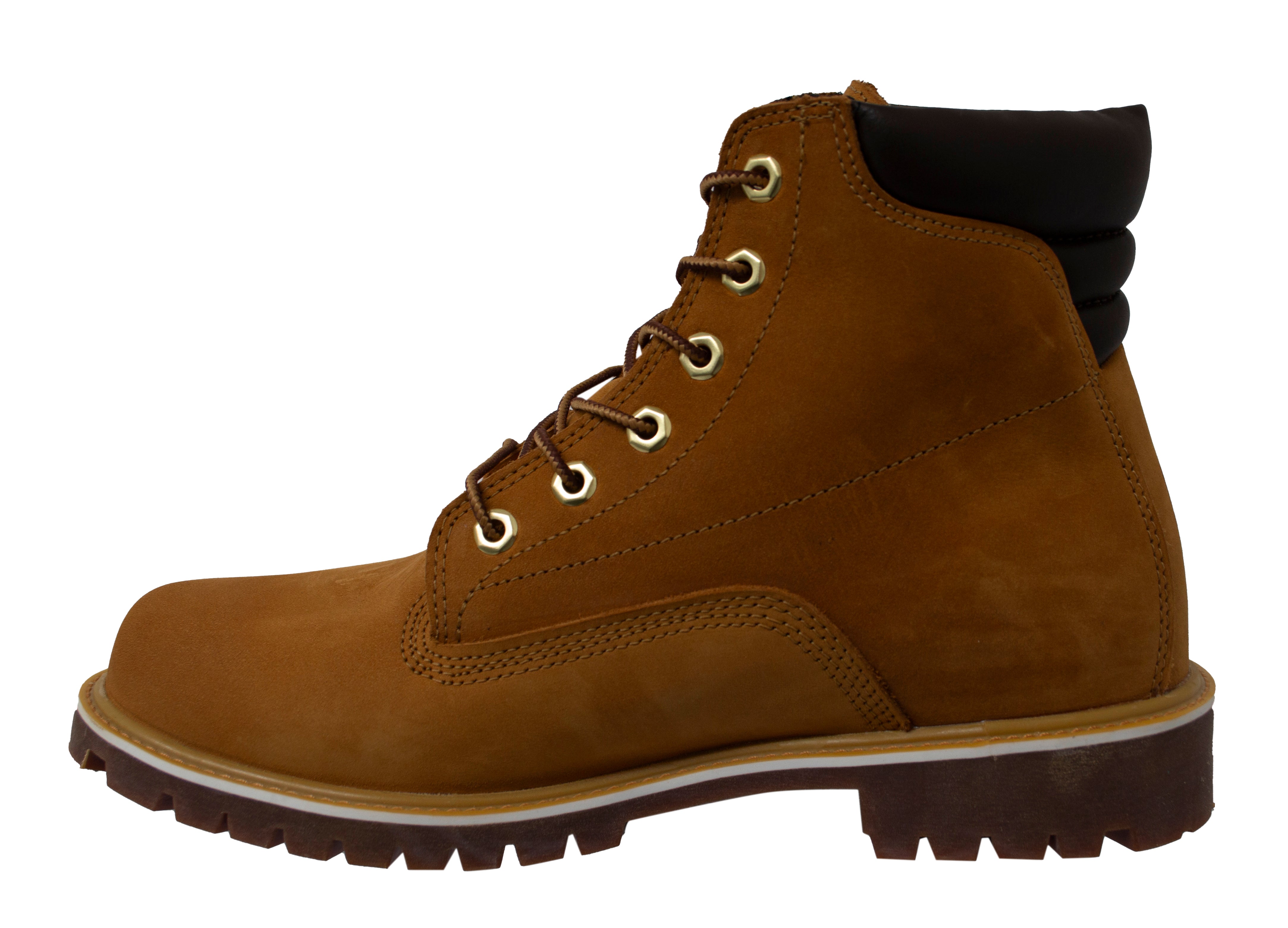 Timberland Alburn Wheat Nubuck Leather Mens Lace Up Boots 37578