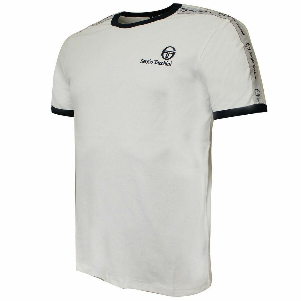 Sergio Tacchini Short Sleeve Crew Neck Whte Mens Dalhoa T-Shirt 38357 100