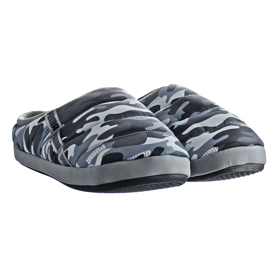 Puma Scuff Camo Grey Mens Slippers