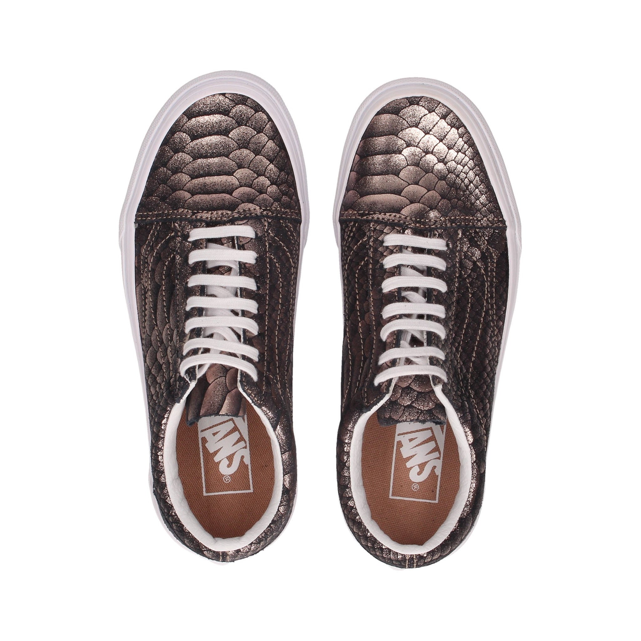 Vans Off The Wall Womens Brown Plimsolls