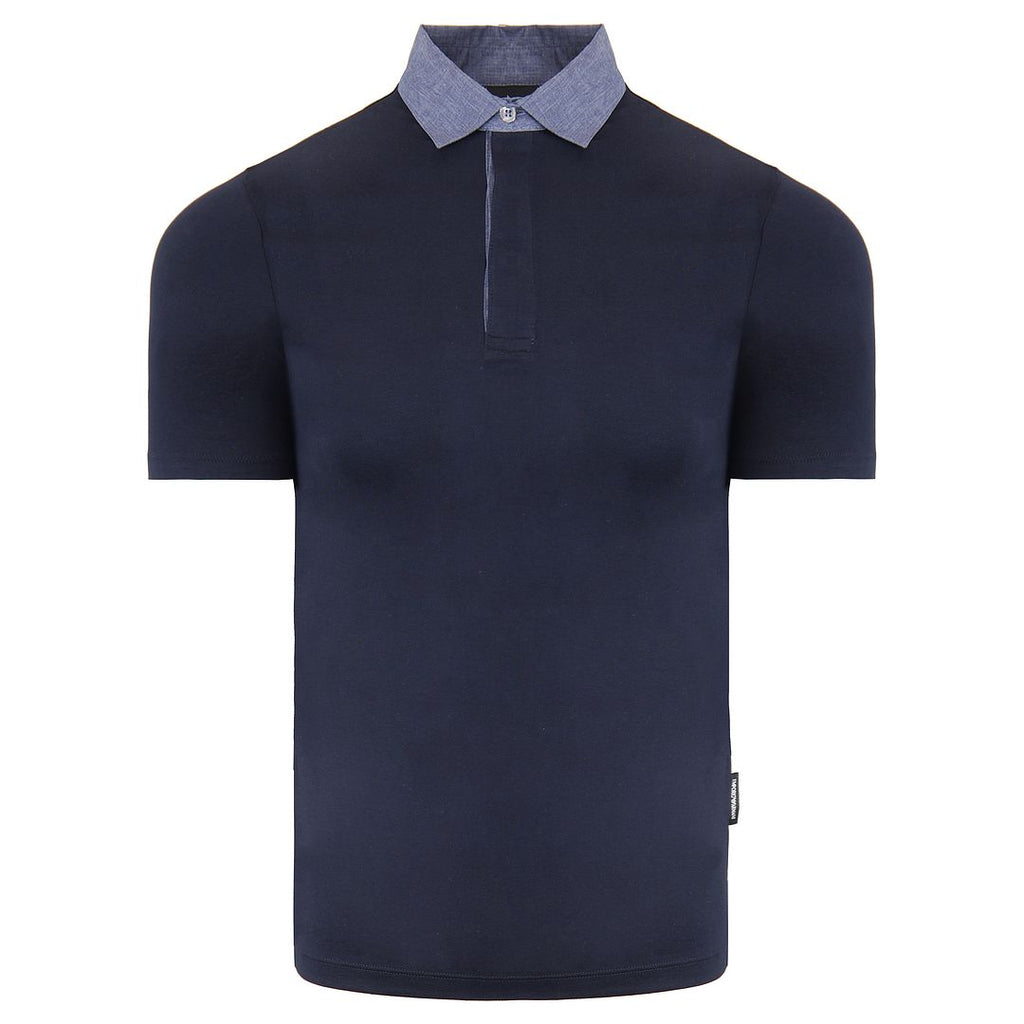 Emporio Armani Mens Navy Polo Shirt