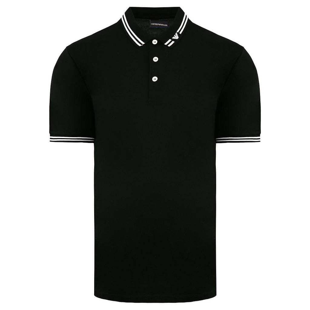 Emporio Armani Logo Mens Dark Green Polo Shirt