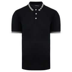 Emporio Armani Mens Black Polo Shirt