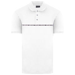 Emporio Armani Logo Mens White Polo Shirt