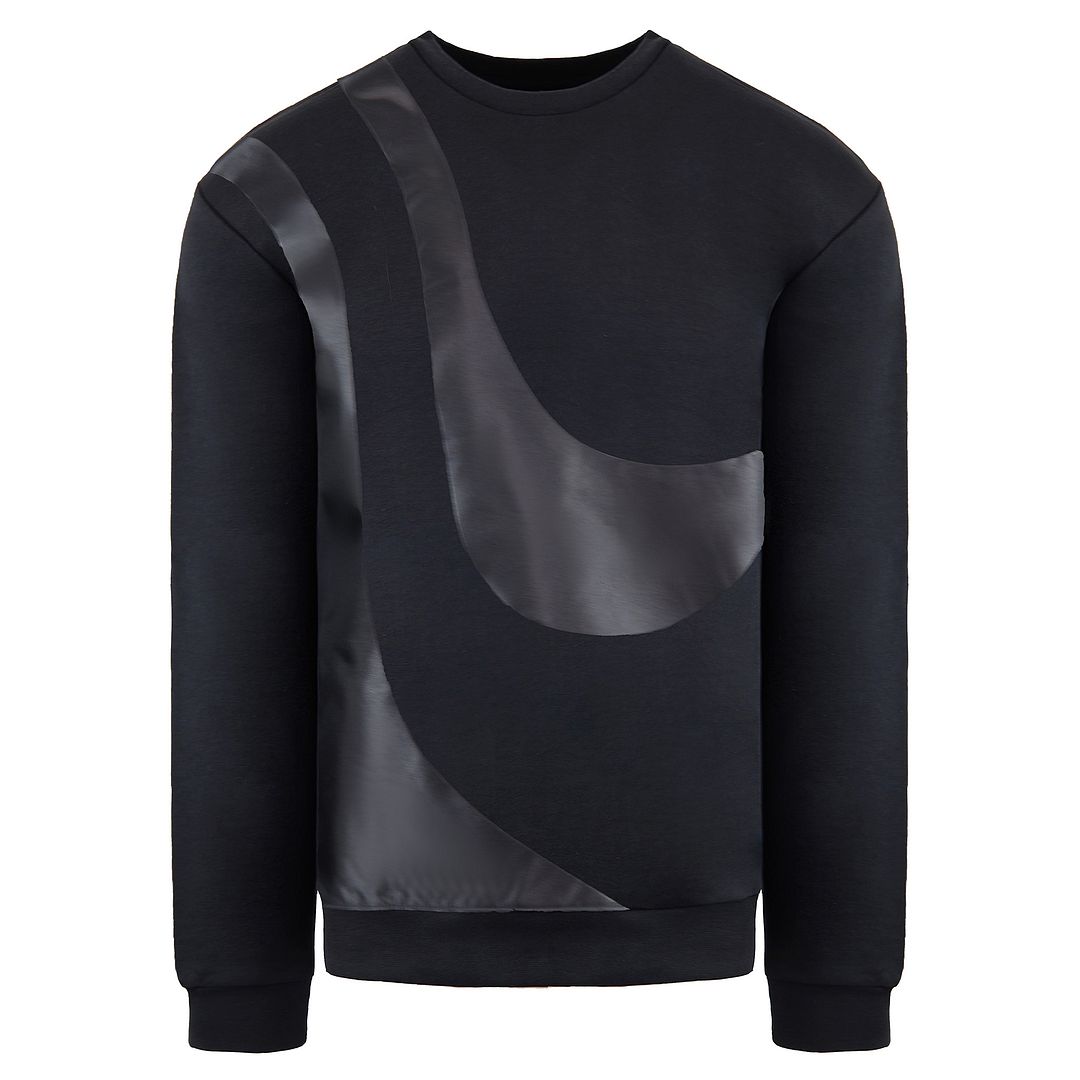 Armani Exchange Contrast Mens Black Sweater