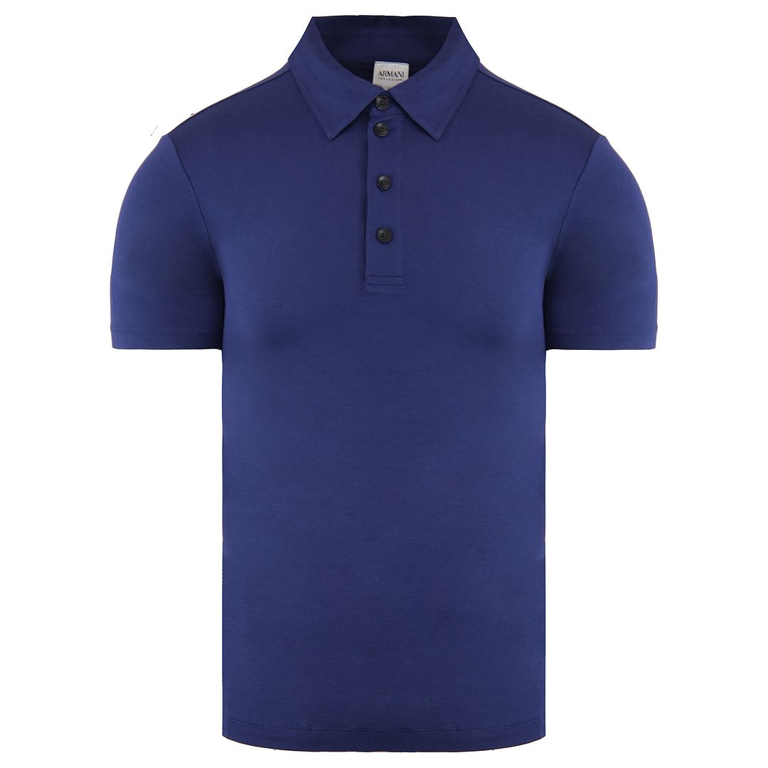 Armani Mens Dark Blue Polo Shirt