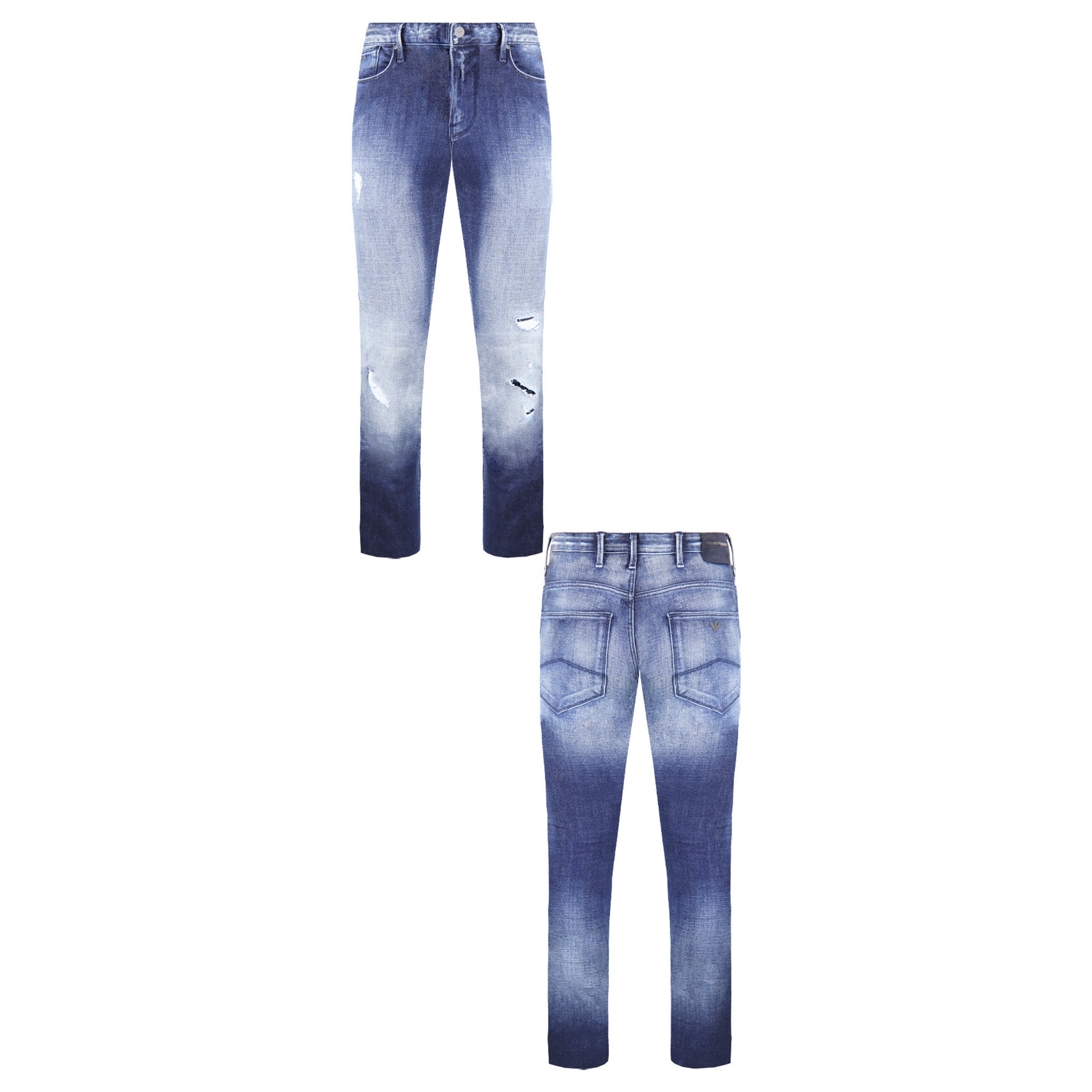 Emporio Armani Mens Blue Jeans