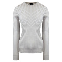 Emporio Armani Womens Light Grey Sweater