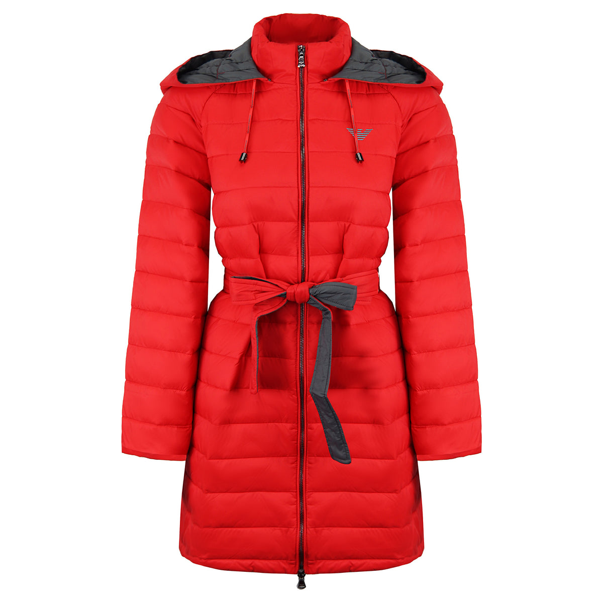 Emporio Armani Womens Red Long Coat