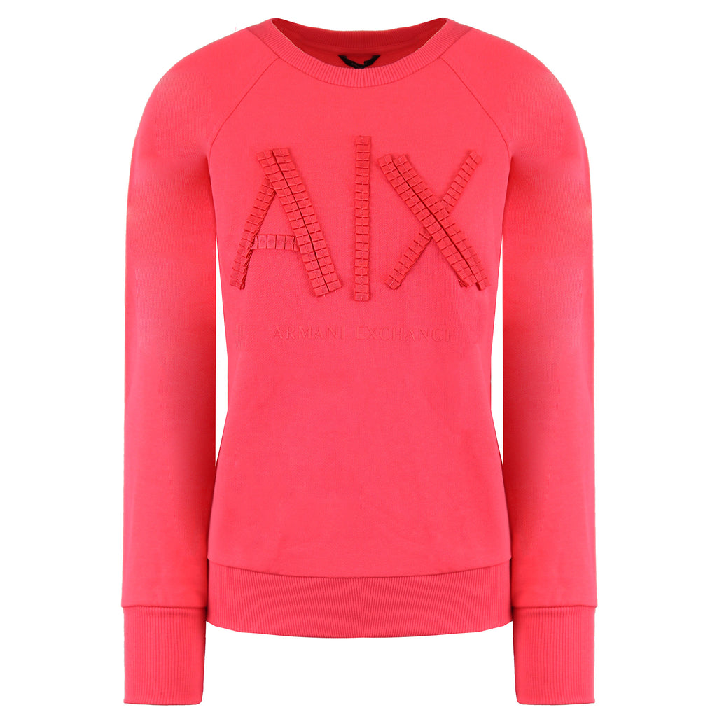 Armani Exchange Womens Pink Sweatshirt