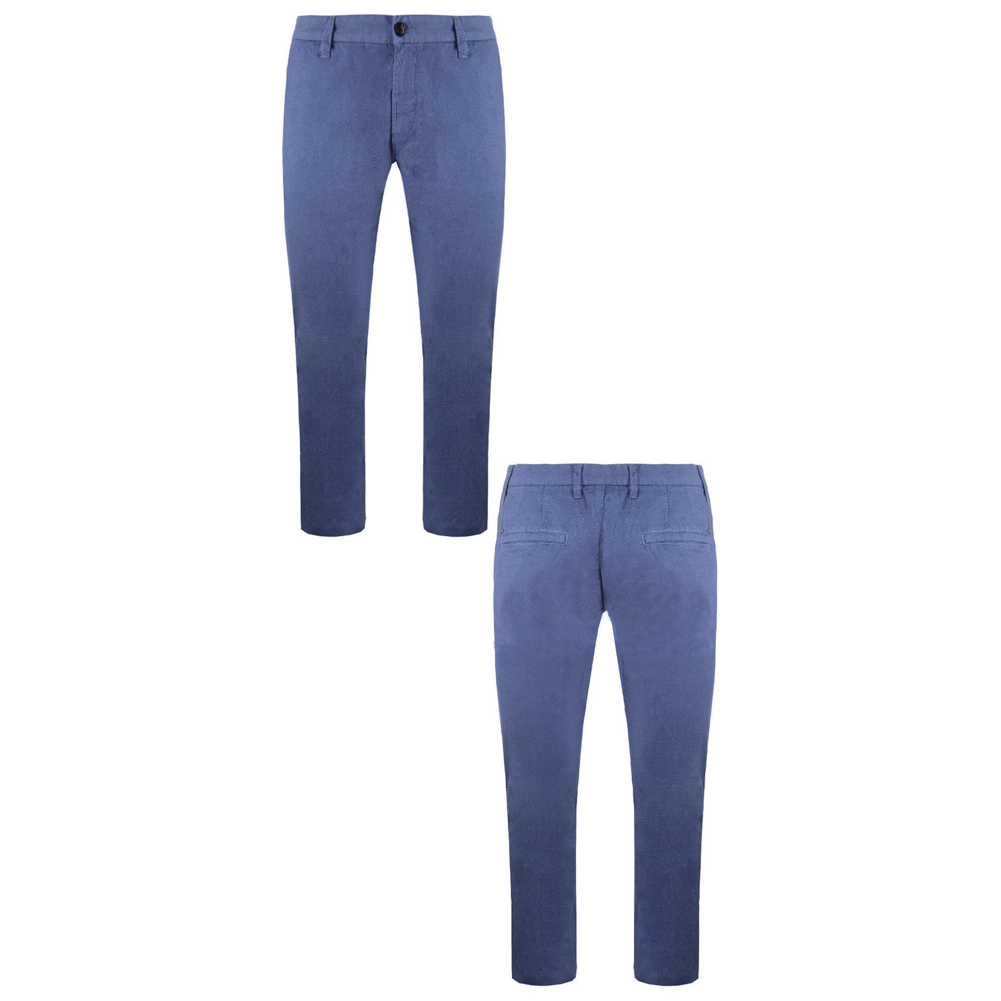 Armani Jeans Mens Blue Slim Fit Chinos