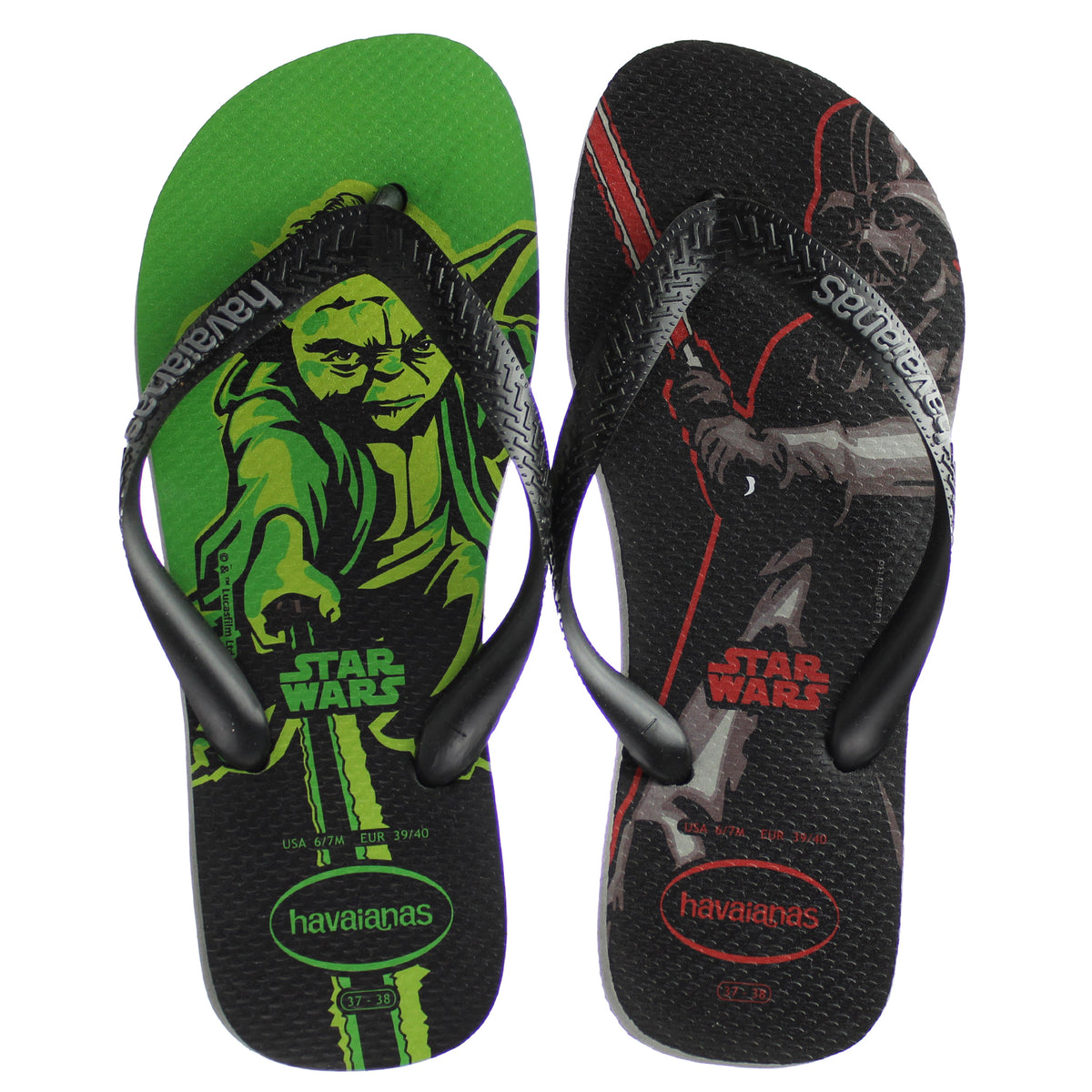 Havaianas Star Wars Mens Black/Green Flip-Flops