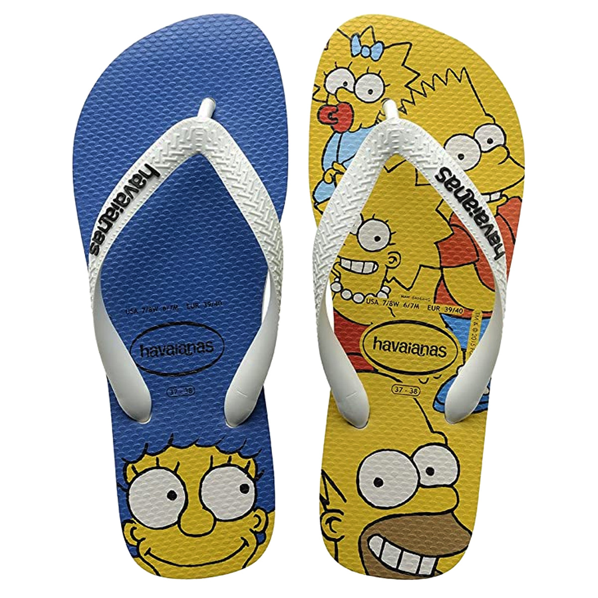 Havaianas Simpsons Kids Yellow/Blue Flip-Flops