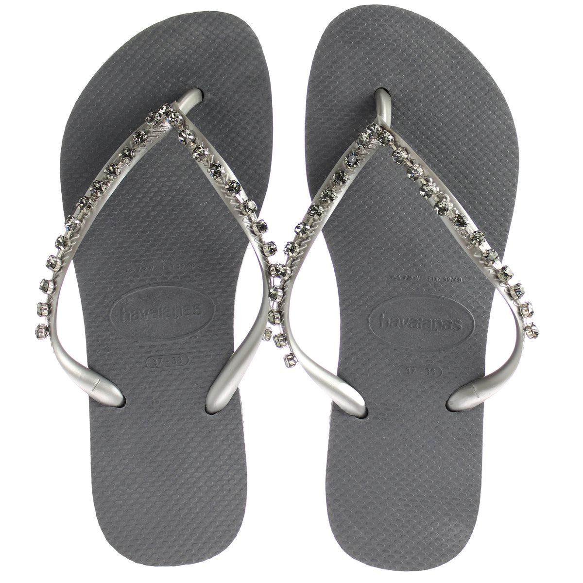 Havaianas Slim Rock Mesh Womens Grey Flip-Flops