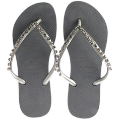 Havaianas Slim Rock Mesh Womens Grey Flip-Flops