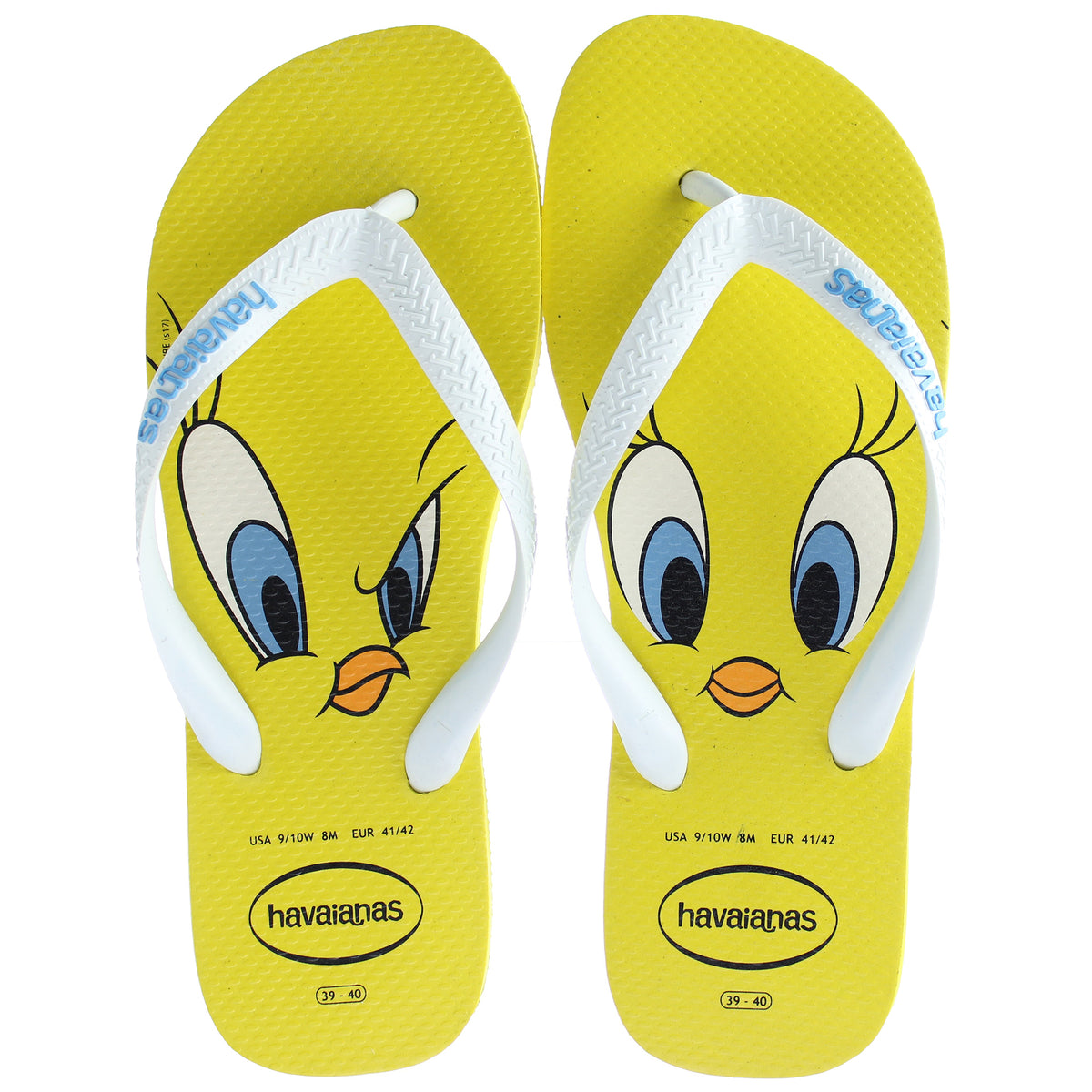 Havaianas Looney Tunes Womens Yellow Flip-Flops