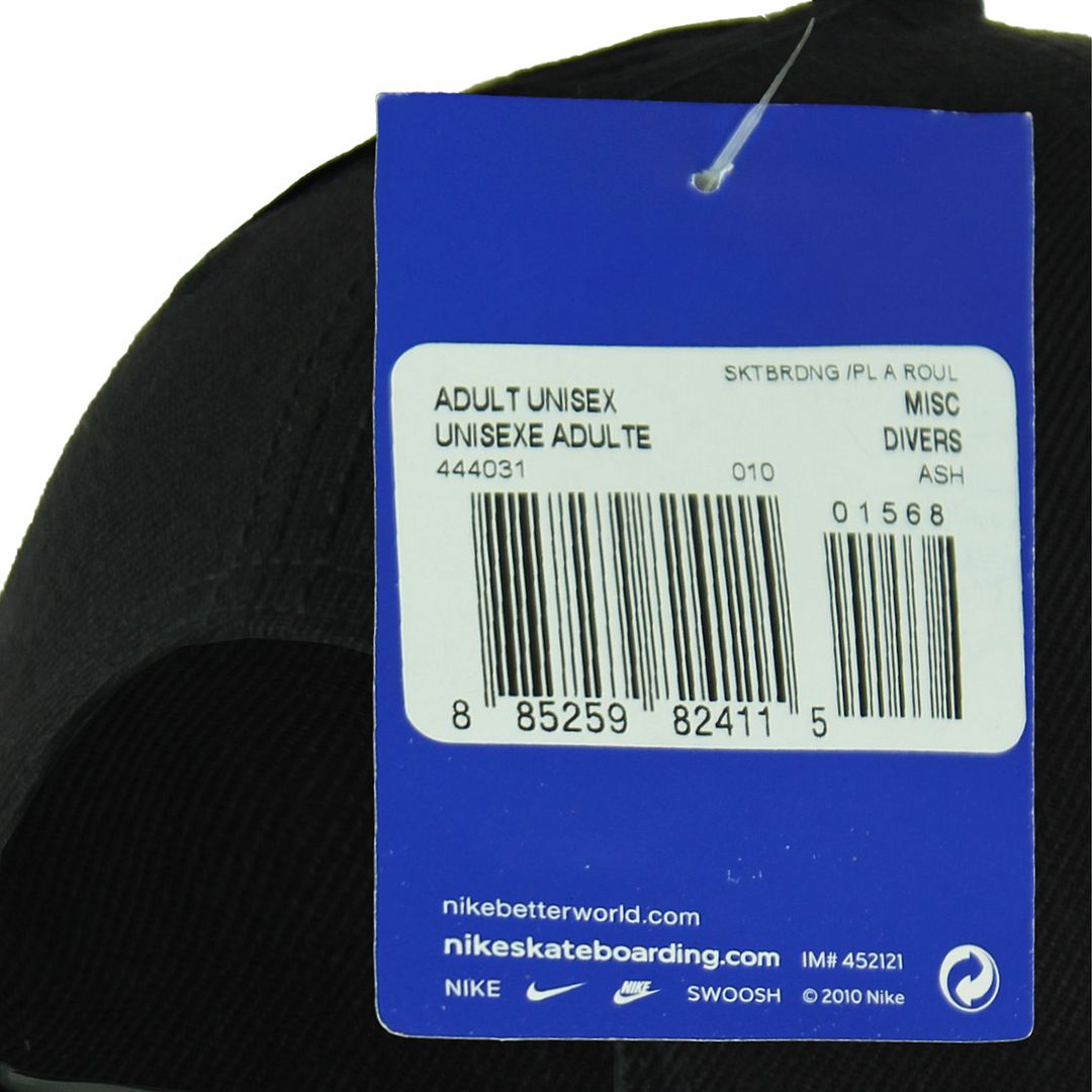 Nike Skateboarding x Paul Rodriguez  Black White Unisex Adjust Hat 444031 010