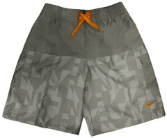 Nike Boys Board Shorts Kids Swimming Trunks Polyester Grey 465131 082 A12C