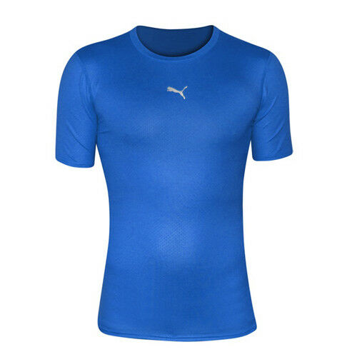 Puma Power PB Core Short Sleeve Mens Base Layer Training Top Blue 511605 02