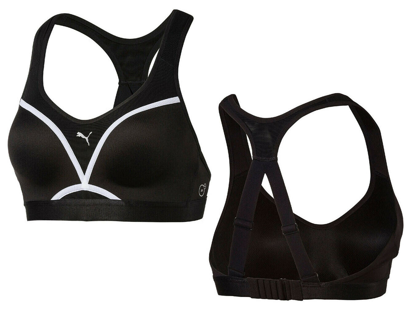 Puma PWRSHAPE Control Womens Black Impact Sports Bra