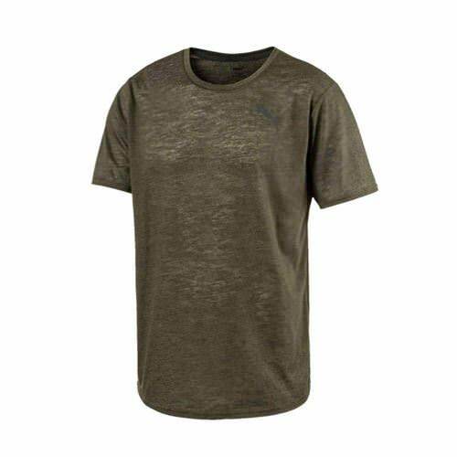 Puma Dri-Release Novelty Mens Olive T-Shirt