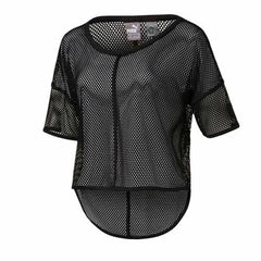 Puma Active Explosive Womens Black Mesh DryCell Top T-Shirt 515280 01 UA96